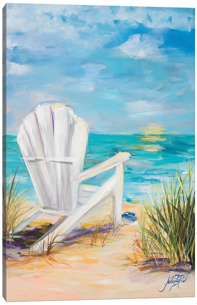 Relax in the Beach Breeze Canvas Art Print - Julie Derice
