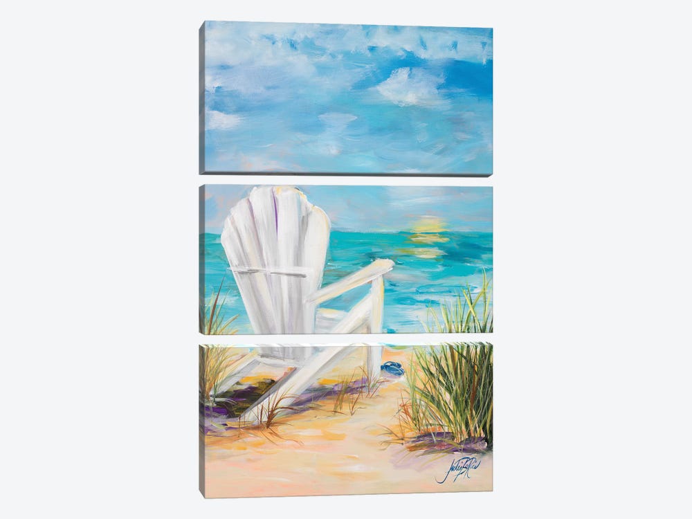 Relax in the Beach Breeze by Julie Derice 3-piece Canvas Wall Art