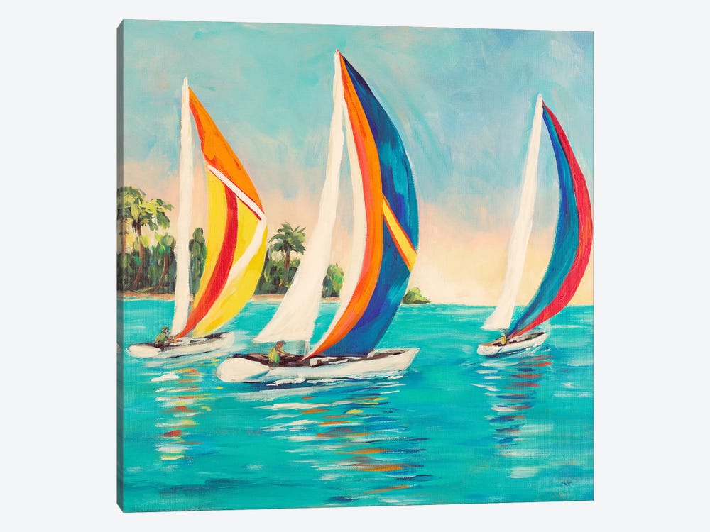 Sunset Sails I by Julie Derice 1-piece Art Print