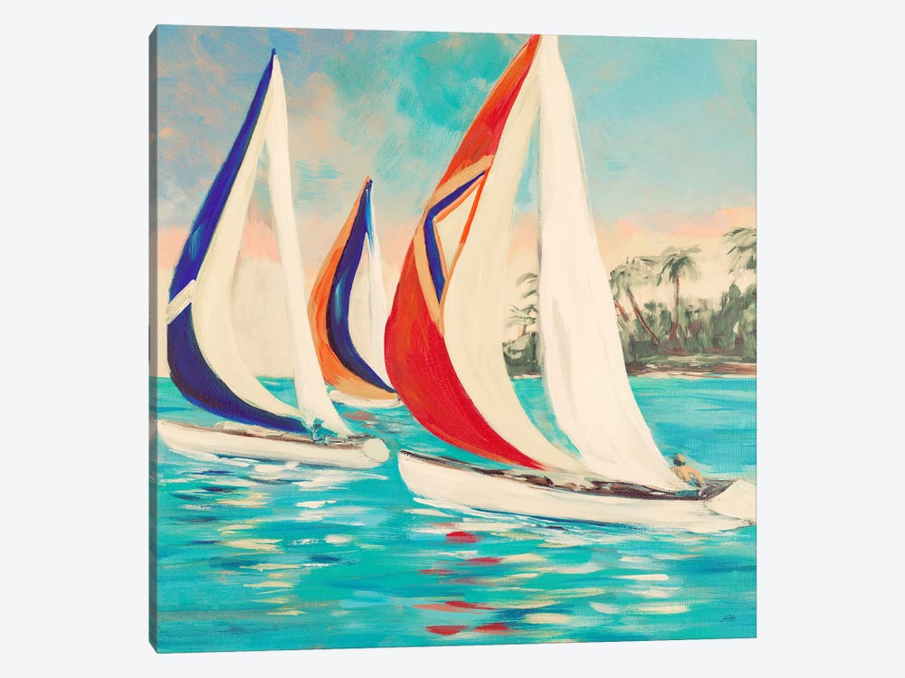 Sunset Sails II by Julie Derice 1-piece Canvas Wall Art