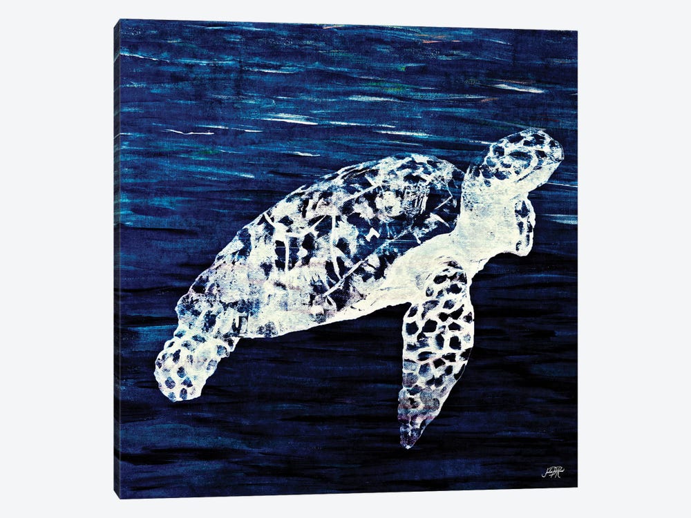 Swim Along II by Julie Derice 1-piece Canvas Art Print