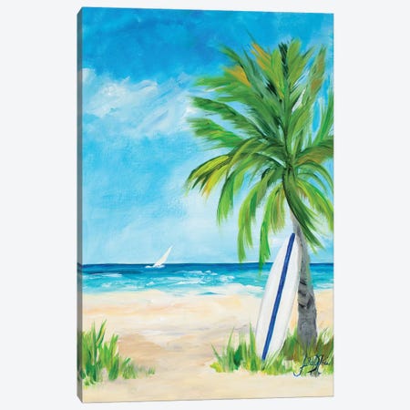 Tropical Surf I Canvas Print #DRC60} by Julie Derice Canvas Wall Art
