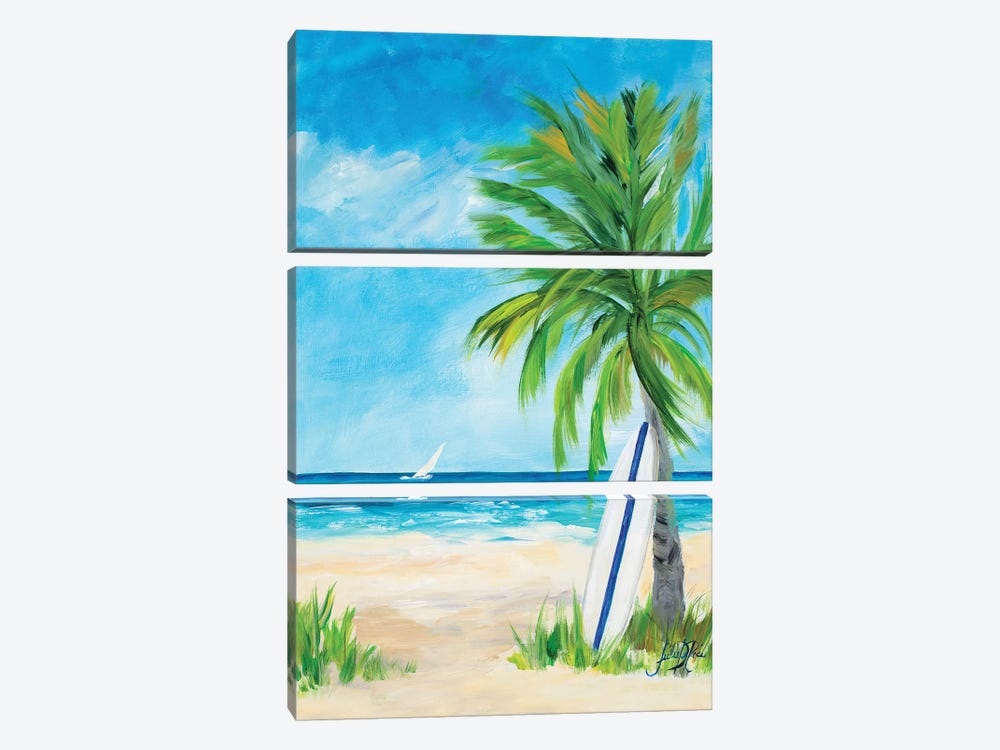 Tropical Surf I by Julie Derice 3-piece Art Print