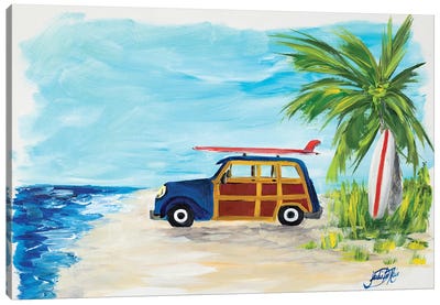 Tropical Vacation I Canvas Art Print - Tropical Beach Art