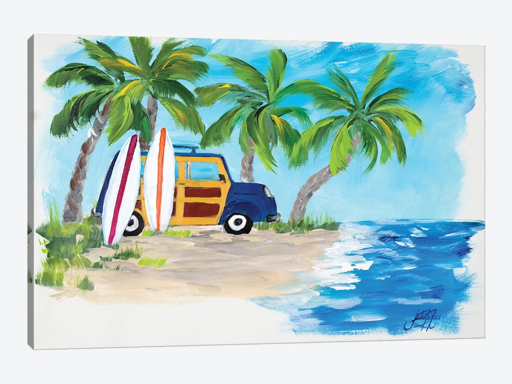Tropical Vacation II by Julie Derice 1-piece Canvas Artwork