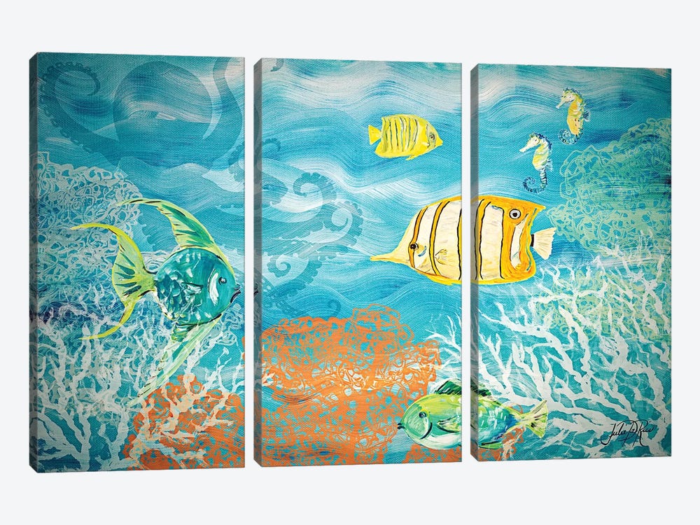 Under the Sea by Julie Derice 3-piece Art Print