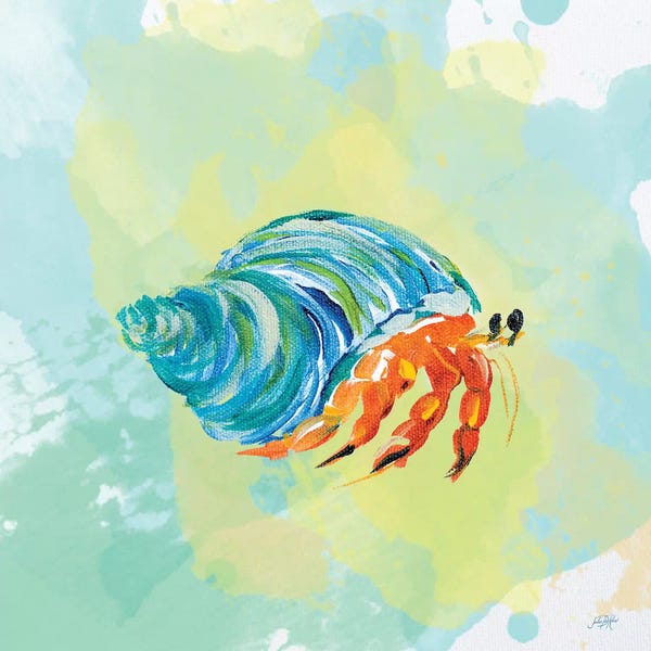 Crabs: Watercolor Sea Creatures II by Julie Derice
