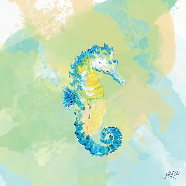 Seahorses: Watercolor Sea Creatures III by Julie Derice