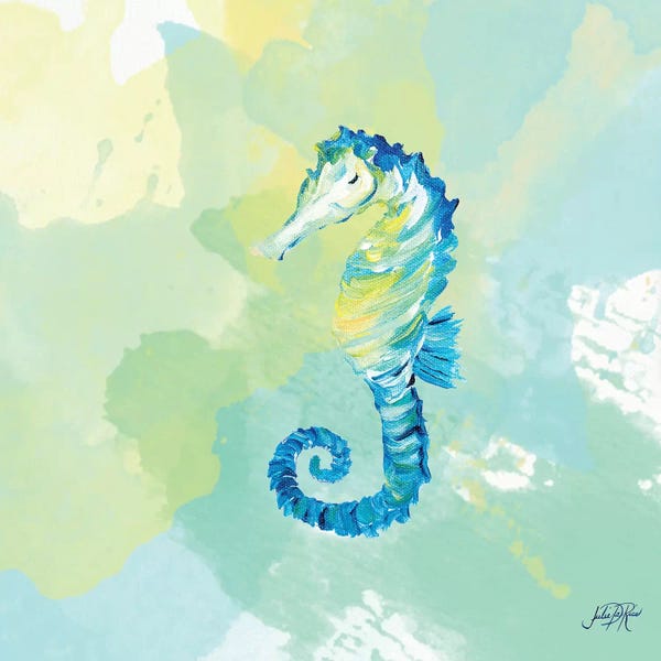 Seahorses: Watercolor Sea Creatures IV by Julie Derice