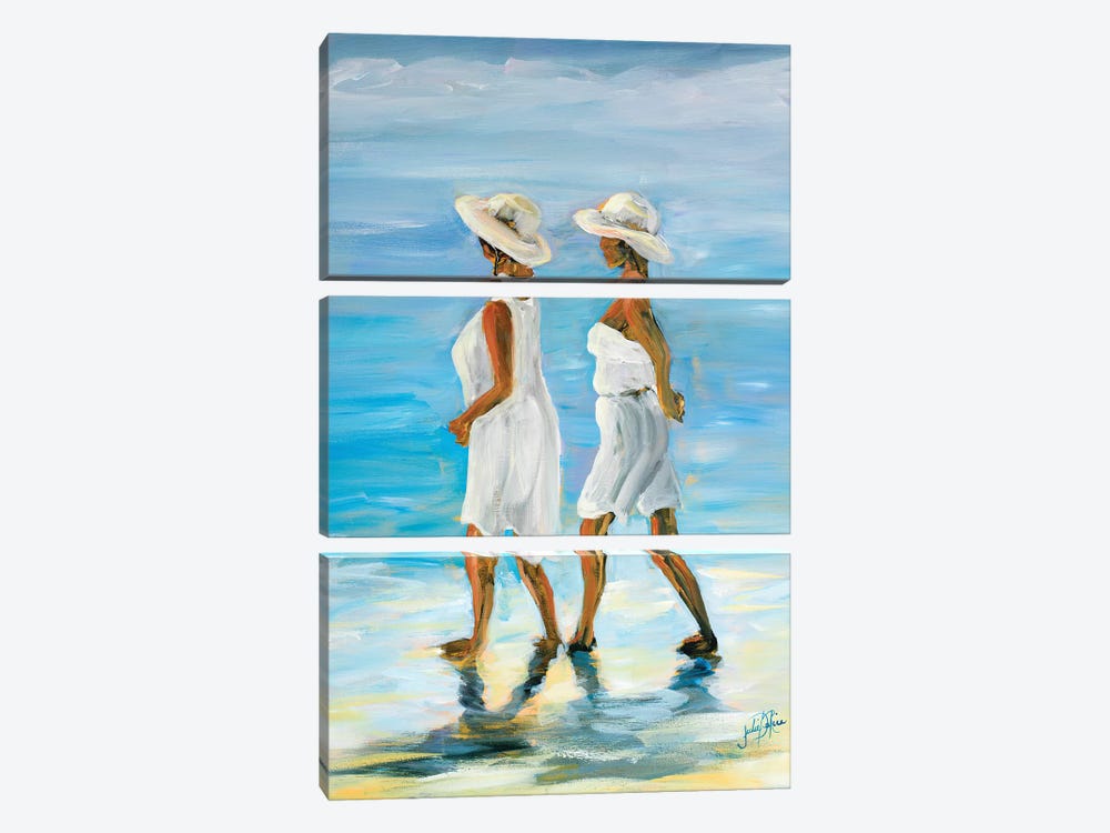 Women on Beach I by Julie Derice 3-piece Canvas Wall Art