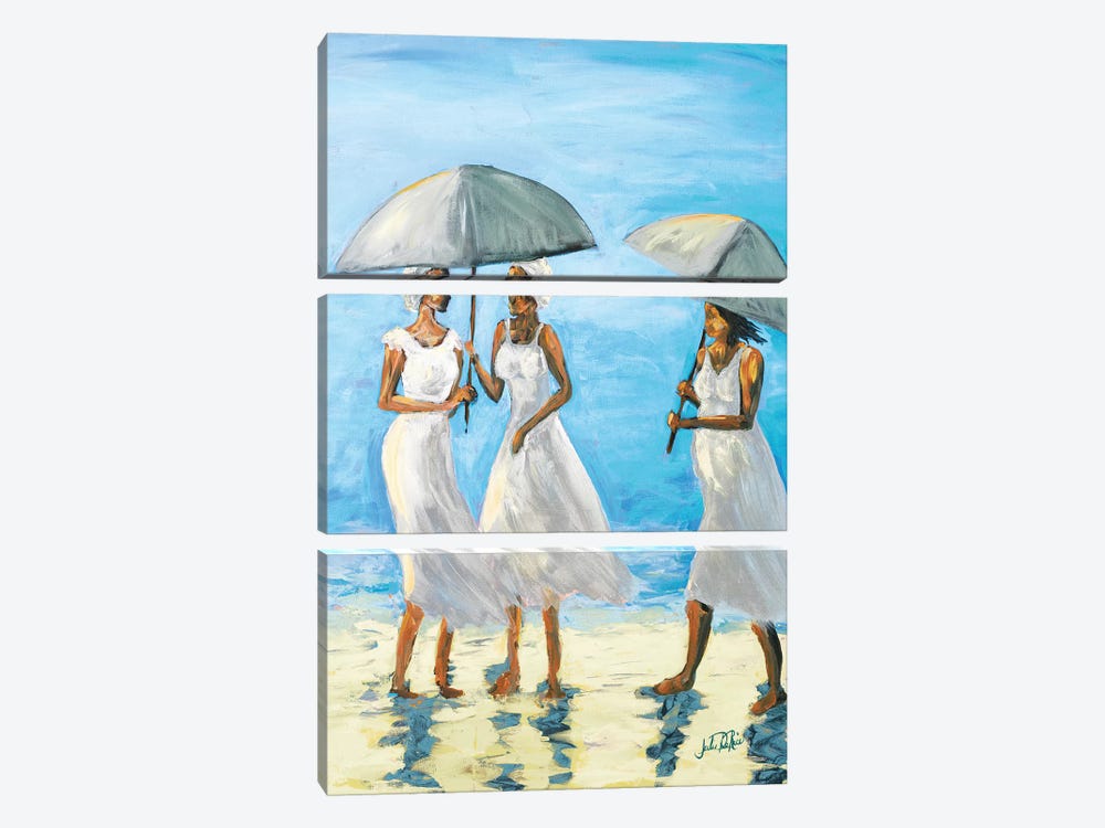 Women on Beach II by Julie Derice 3-piece Art Print