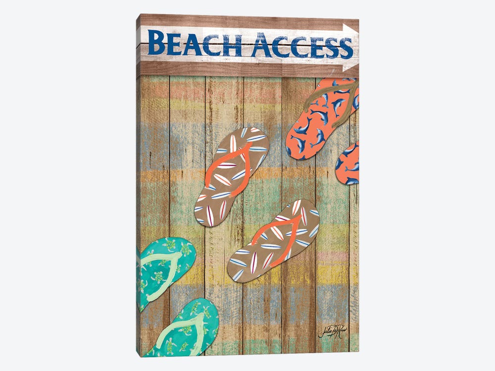 Woody Beach Access by Julie Derice 1-piece Canvas Art Print