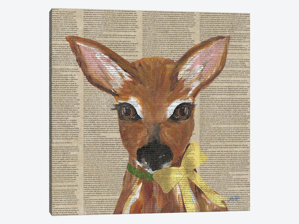 Holiday Animal II by Julie Derice 1-piece Canvas Print