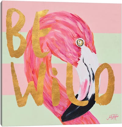 Be Wild And Unique II Canvas Art Print - Flamingo Art