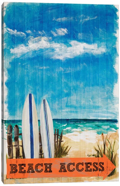 Beach Access Canvas Art Print - Julie Derice