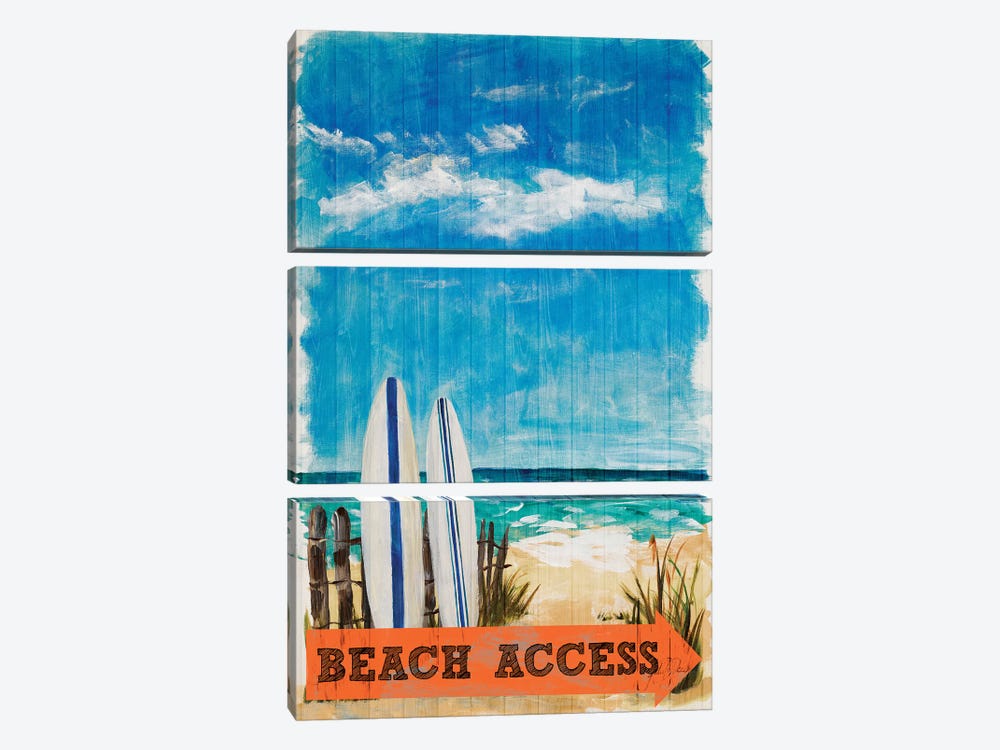 Beach Access by Julie Derice 3-piece Canvas Art Print