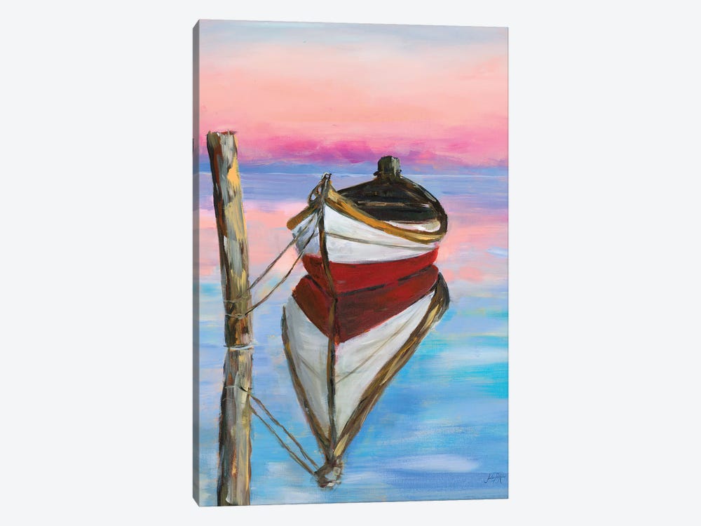 Canoe Reflection by Julie Derice 1-piece Canvas Artwork