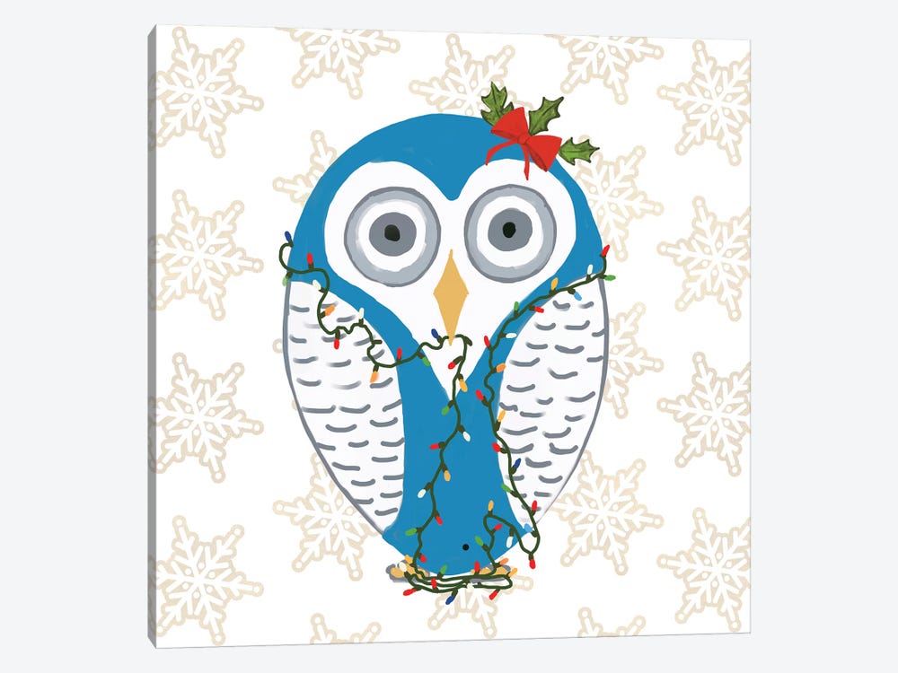 Christmas Owl I by Julie Derice 1-piece Canvas Print