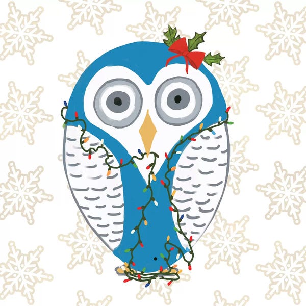 Christmas Animals: Christmas Owl I by Julie Derice