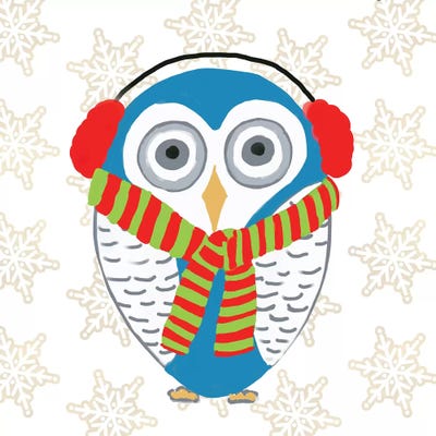 Christmas Owl II by Julie Derice canvas print