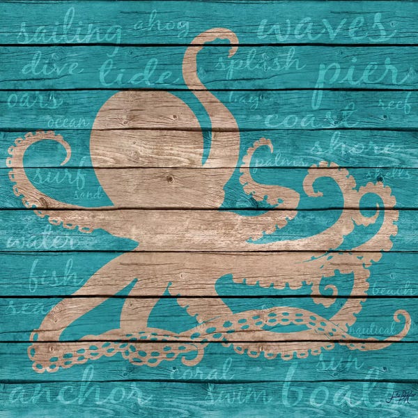 Kids Ocean Life Art: Coastal Wonder I by Julie Derice