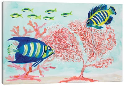 Coral Reef II Canvas Art Print - Julie Derice
