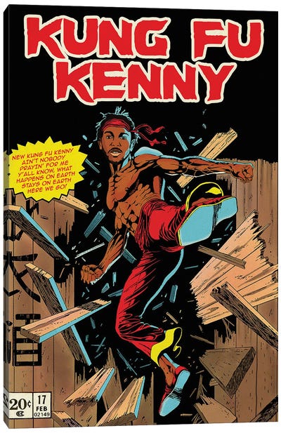 Kung Fu Kenny Canvas Art Print - Kendrick Lamar