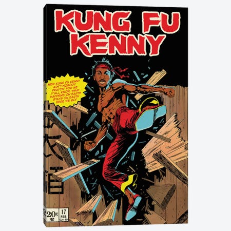 Kung Fu Kenny Canvas Print #DRD103} by Ads Libitum Canvas Print