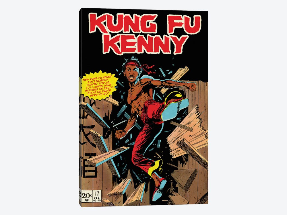 Kung Fu Kenny by Ads Libitum 1-piece Canvas Art
