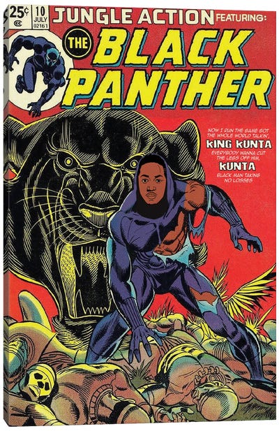 Black Panther Canvas Art Print - Superhero Art