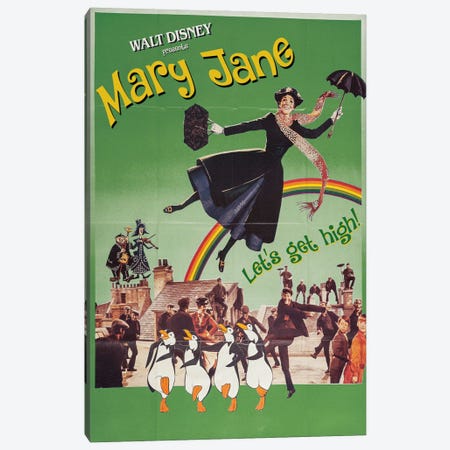 Mary Jane Poppins Canvas Print #DRD127} by Ads Libitum Canvas Wall Art