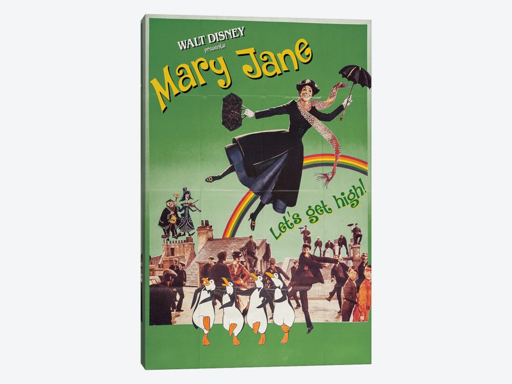 Mary Jane Poppins by Ads Libitum 1-piece Canvas Art