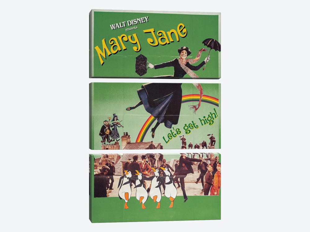 Mary Jane Poppins by Ads Libitum 3-piece Canvas Artwork
