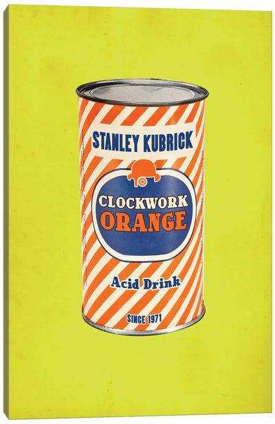 Clockwork Orange Popshot Canvas Art Print - Retro Redux
