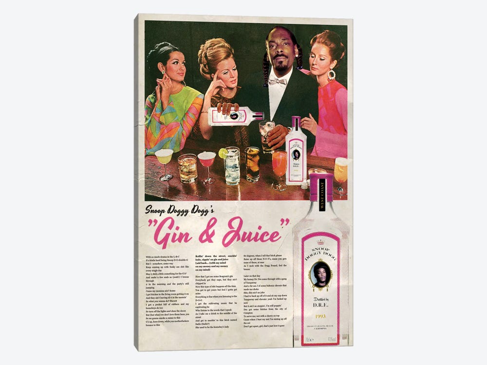 Gin & Juice by Ads Libitum 1-piece Canvas Wall Art