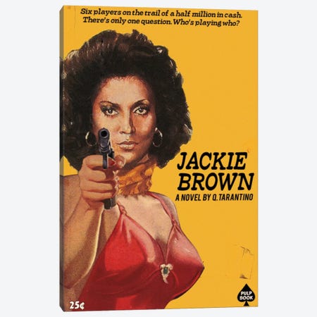Jackie Brown Canvas Print #DRD45} by Ads Libitum Canvas Wall Art