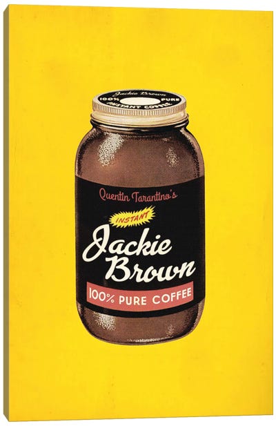 Jackie Brown Popshot Canvas Art Print - Pop Art for Kitchen