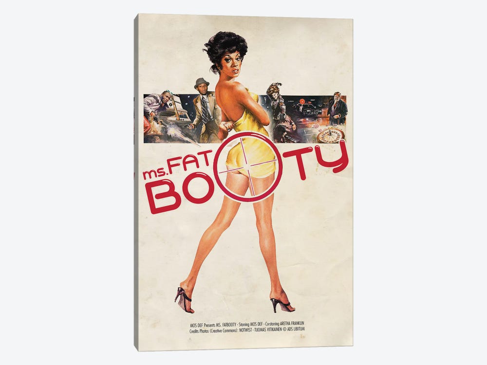 Ms Fatbooty by Ads Libitum 1-piece Canvas Print