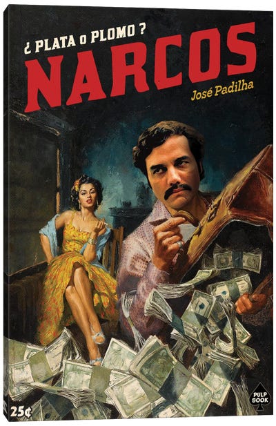 Narcos Canvas Art Print - Crime Drama TV