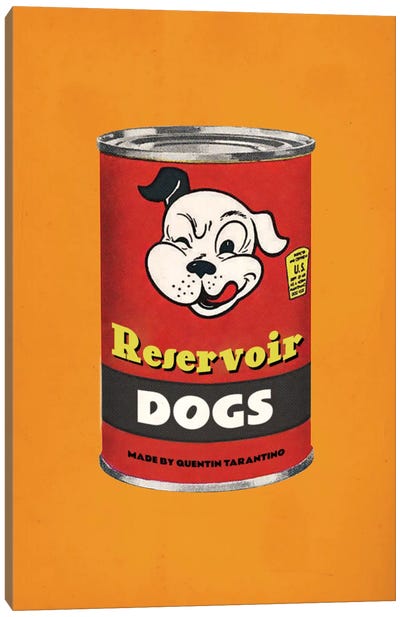 Reservoir Dogs Popshot Canvas Art Print - Crime & Gangster Movie Art
