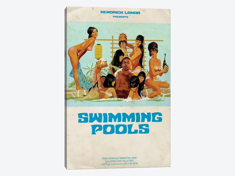 Swimming Pools by Ads Libitum 1-piece Canvas Print