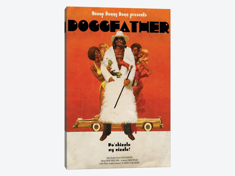 Tha Doggfather by Ads Libitum 1-piece Canvas Artwork