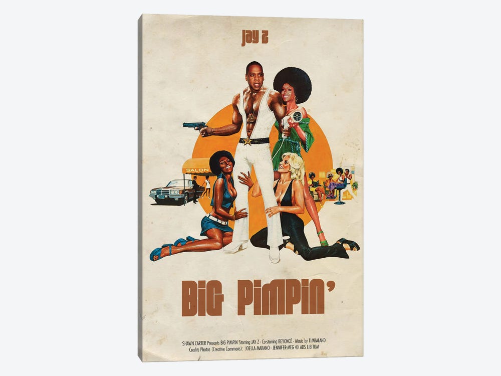 Big Pimpin by Ads Libitum 1-piece Canvas Art Print