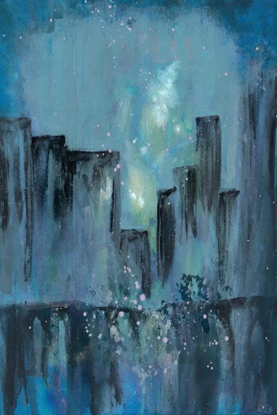 City Nights I by Doris Charest multi panel art