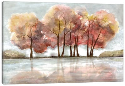 Lakeside Forest Canvas Art Print