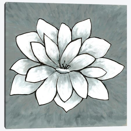 White Lotus Canvas Print #DRI51} by Doris Charest Canvas Print