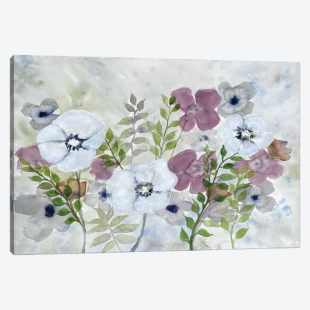 Floral Gossip I Canvas Print #DRI60} by Doris Charest Canvas Artwork