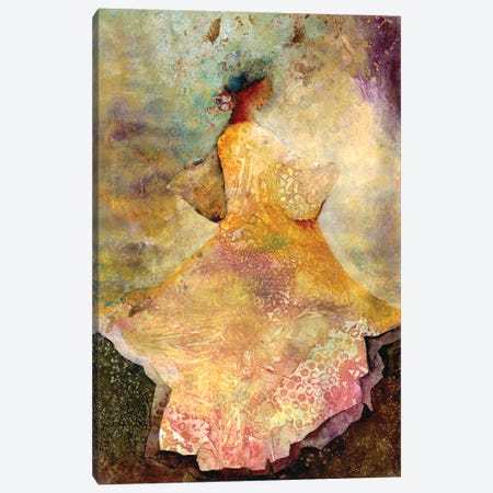 Flourished Dancer II Canvas Print #DRI65} by Doris Charest Art Print