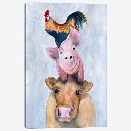 Farmland Trio I Canvas Print #DRI92} by Doris Charest Canvas Art Print