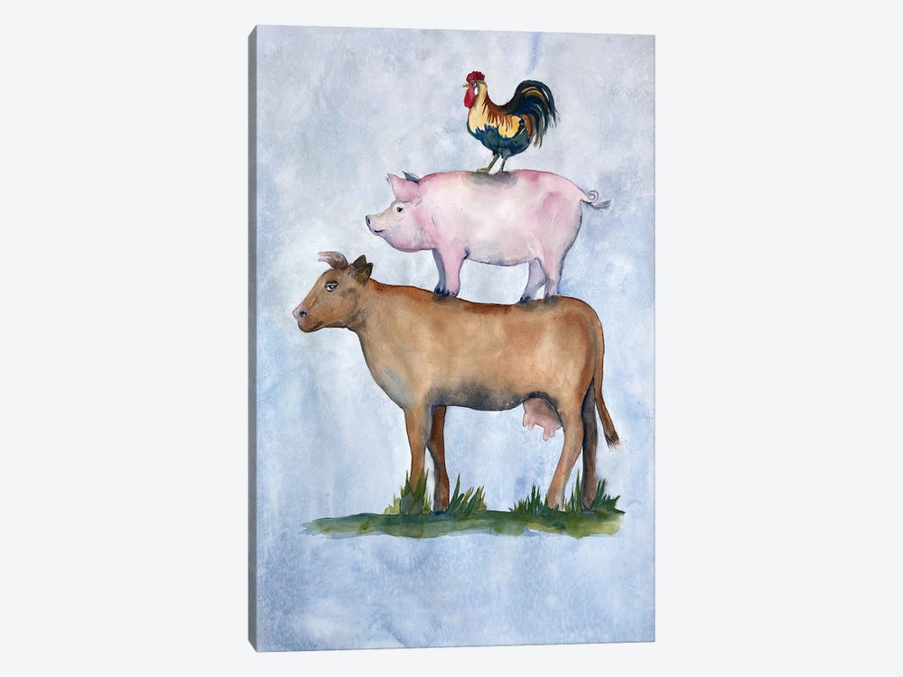 Farmland Trio II by Doris Charest 1-piece Art Print